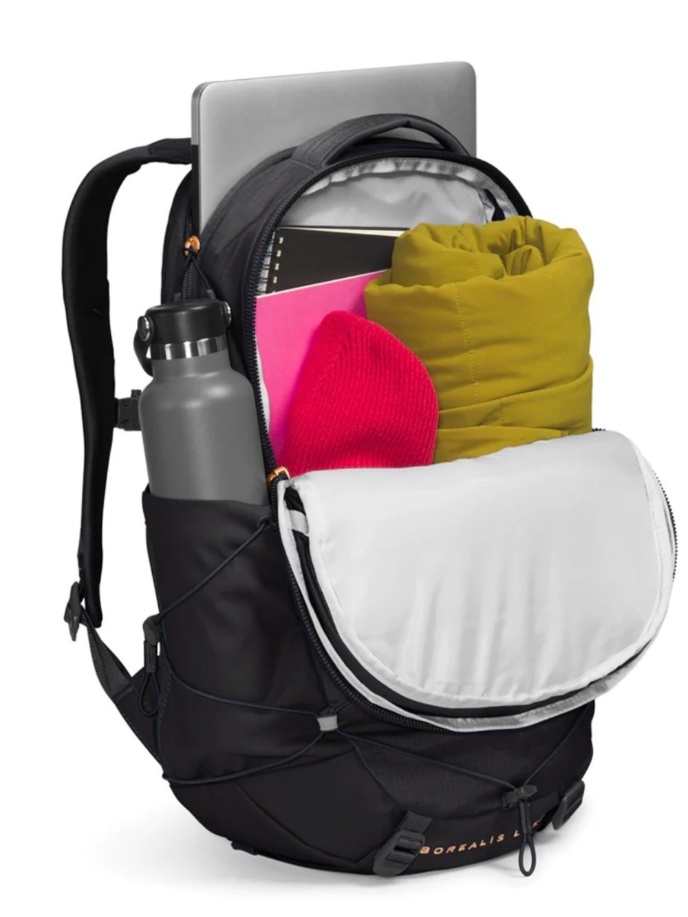 The North Face Women’s Borealis Luxe Backpack in TNF Black- Burnt - Picture 3 of 11